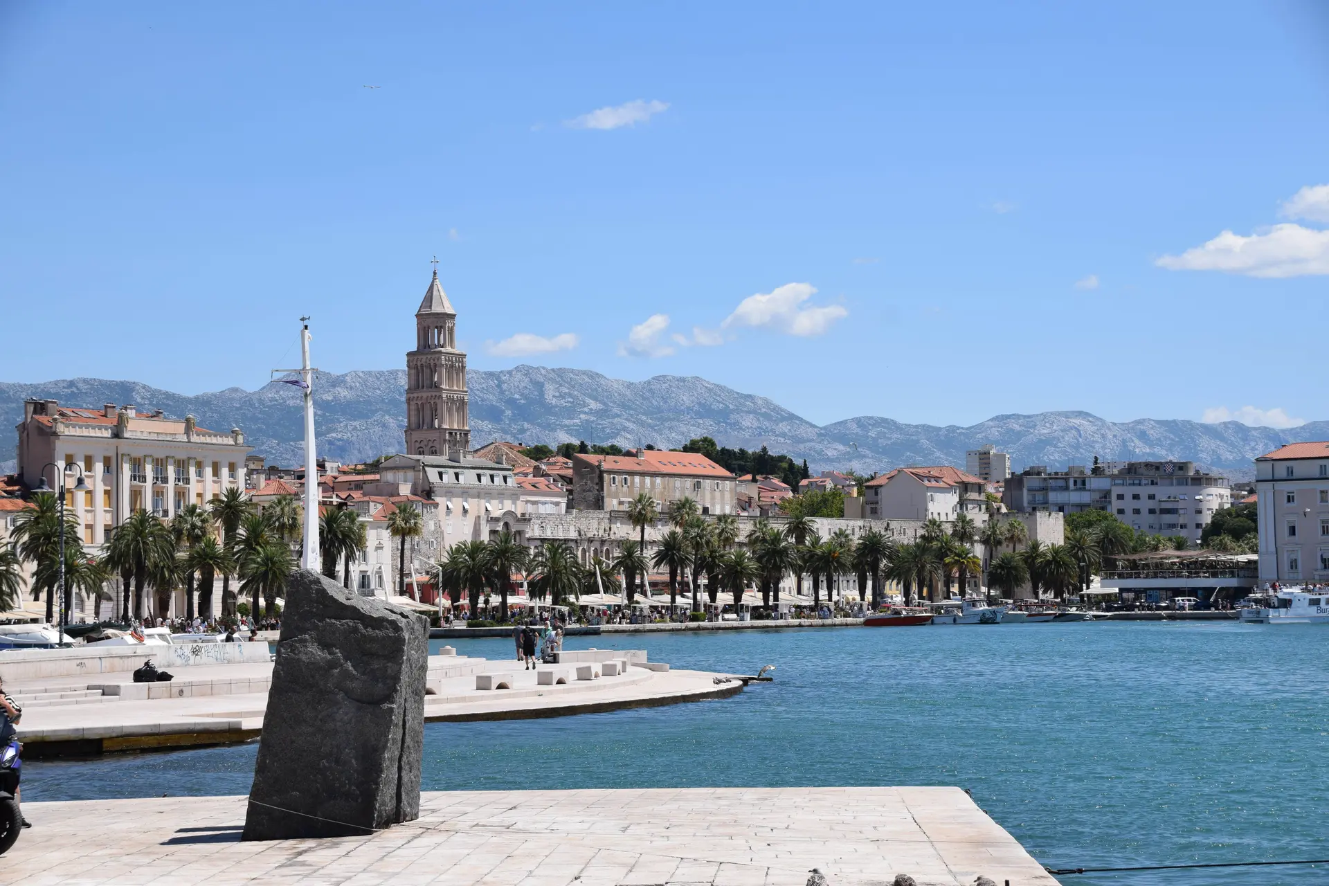 Split Sicht auf Riva Promenade Aussicht auf die Strandpromenade Riva in Split