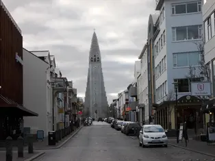 Island-Rejkjavik Die Hauptstadt Reykjavik auf Island