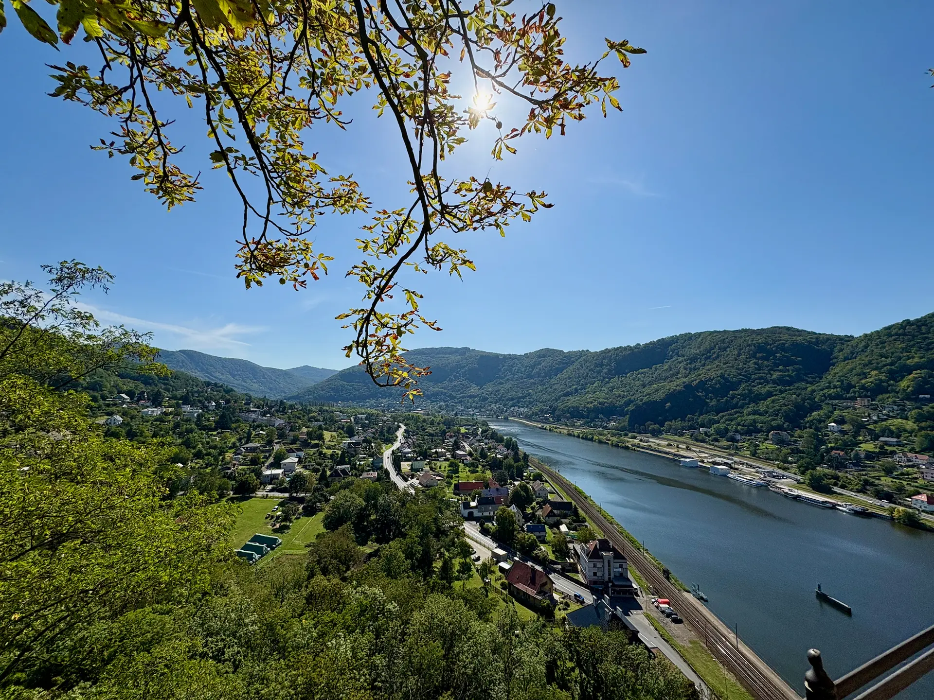 IMG_0770 Die Elbe von der Burg Schreckenstein aus